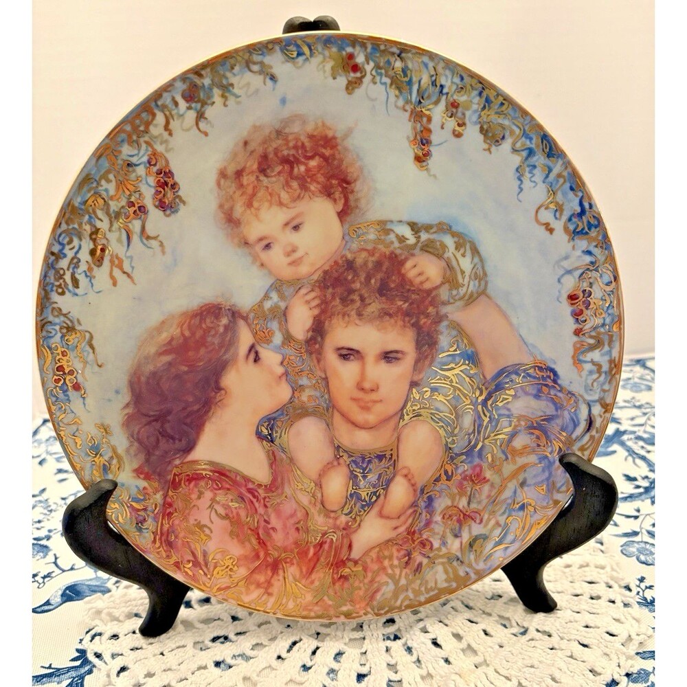 Edna Hibel "The Wonder Of Family" Limited Edition